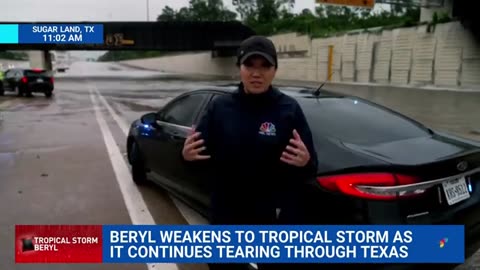 Beryl weakens to a tropical storm as it continues through Texas NBC News