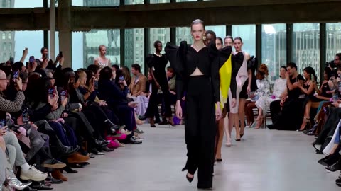 Power blooms at Carolina Herrera's fashion week show