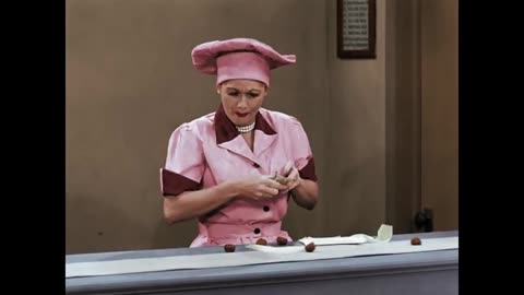 Lucy & Ethyl take jobs in a Chocolate Factory! > I LOVE LUCY, Colorized, FUNNY!