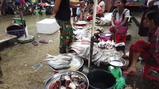 Why Myanmar Women are So Slim! Walking Around a Local Market in Myanmar