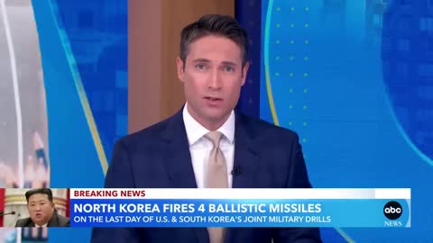 North Korea fires 4 ballistic missiles | GMA