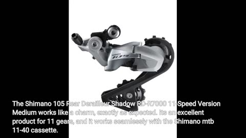 Honest Feedback: Shimano 105 Rear Derailleur Shadow RD-R7000 11-Speed Version Medium