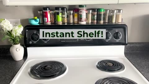 Stove Top Magnetic Shelf | 30-Inch | Kitchen Organization