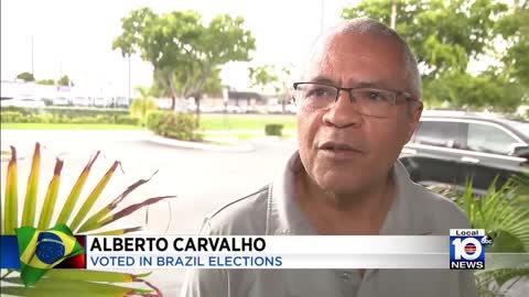 Local Brazilians keeping close eye on country's historic election