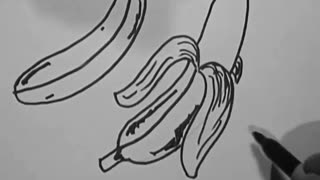 How to draw a Banana