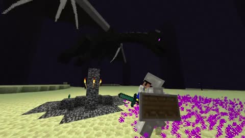 When you get Launched By The Ender Dragon. (1)