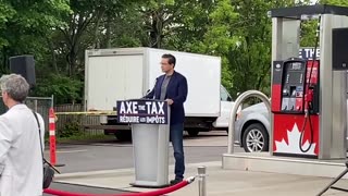 Canada’s Next Prime Minister Pierre Poilievre Speaking Across The Street From My House