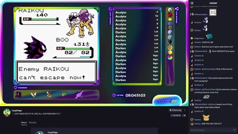 Raikou Runs from Night Team! - Cozy.tv Plays Pokémon Crystal