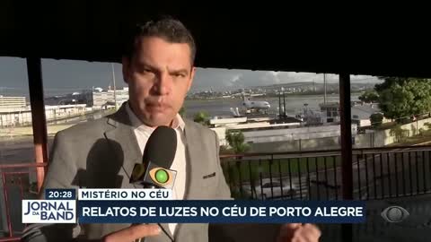 Luzes não identificadas no céu de Porto Alegre