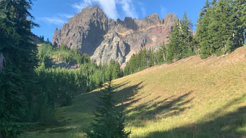 Central Oregon - At Canyon Creek Meadow Admiring Three Fingered Jack Mountain