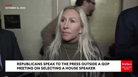 BREAKING NEWS- Marjorie Taylor Greene Says 'Everything's At A Gridlock' In GOP Picking New Speaker