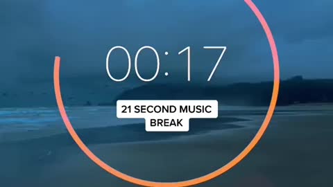 21 second music break