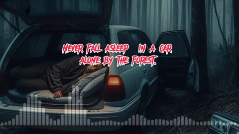 Never Fall A sleep in a car alone by the forest