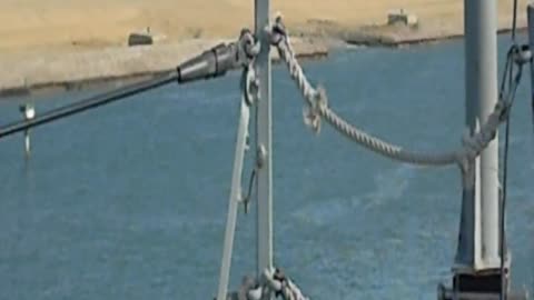 Suez Canal, from US warship; 2008 September or so