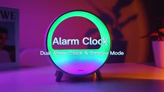 Sunrise Simulation Clock Smart Wake Up Light Alarm Clock