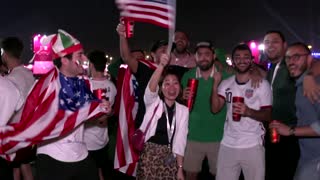 World Cup fans cheer on their teams in Doha, Qatar