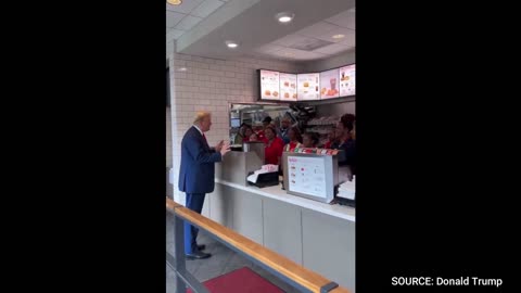 Watch: Trump BREAKS INTERNET With Chick-Fil-A Appearance