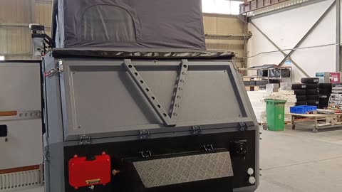 Anti-scratch armor painted caravan njstar rv overlanding camper trailer details show up