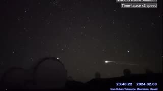 Huge fireball shoots across Hawaii skies as celestial object re-enters the Earth's atmosphere