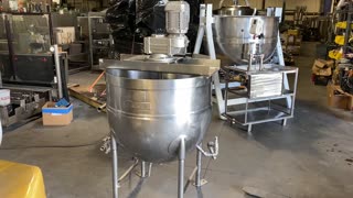 B.H. Hubbert & Sons 100 Gallon Jacketed Kettle with Scrape Surface Agitation