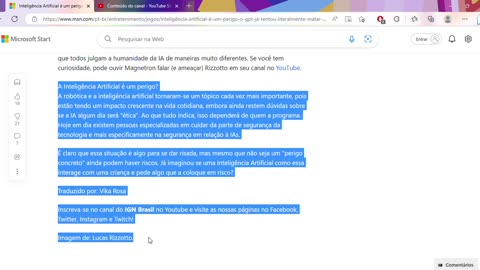 O GPT já tentou 'literalmente matar' uma pessoa; relembre o caso