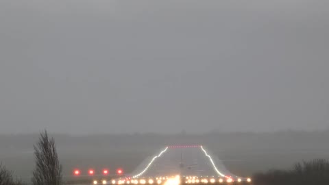 Tough Crosswind Landing During Dennis Storm