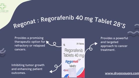 Regonat Regorafenib 40 mg Tablet