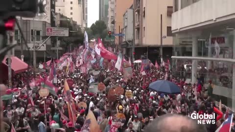 Brazil election Candidates rally supporters day before hotly contested vote