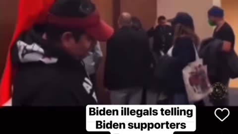 Biden illegals talking smack to Biden voters