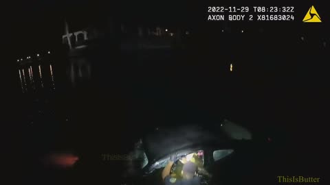 Cape Coral officers rescue a woman from a sinking car after she drove in a canal