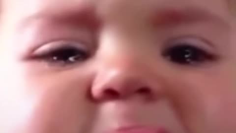 Cute baby crying