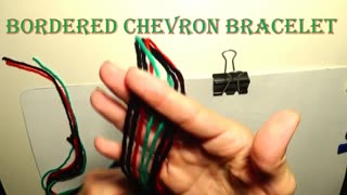 DIY Bordered Chevron Bracelet Tutorial