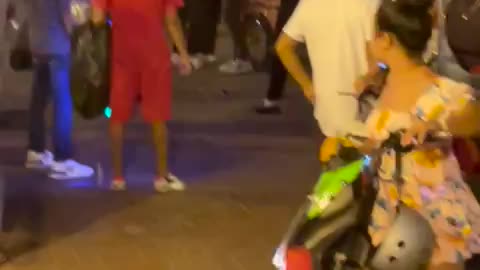 Pelea de imitadores en Centro de Cartagena