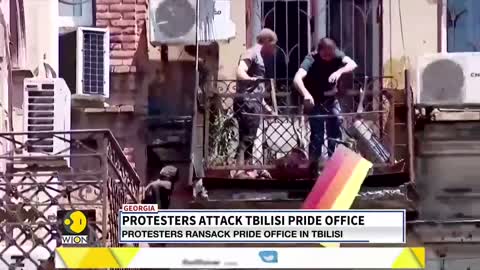 Tbilisi Pride march cancelled after far-right attack on headquarters | Georgia | Latest English News