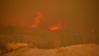 Wildfires are currently raging in tthe Texas Panhandle as temps soar near a 100°