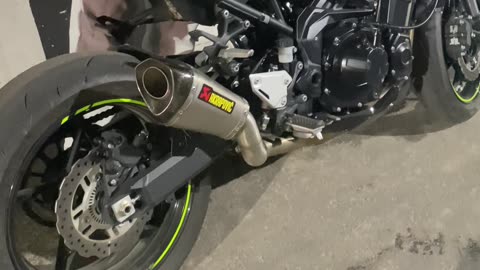 z900 akrapovic exhaust sound full system