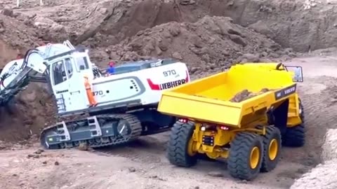 Liebherr K970-200 Hochlöffel bagger Ep1 | #excavator, #heavy #truck
