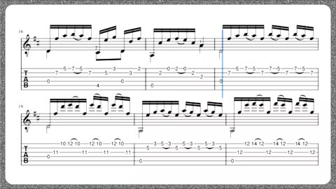 Matteo Carcassi - Op.60 - Estudo 04 - Partitura + Tablatura