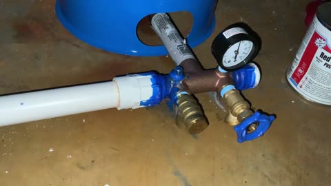 Leaking Well Water Pressure Tank Replacement Part 18 Drips, Condensation, Red Hot Pool Pro Cement