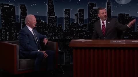 President Joe Biden Visits Jimmy Kimmel Live