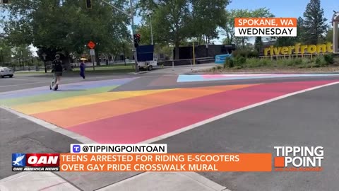 Teens Arrested for Riding EScooters Over Gay Pride Crosswalk Mural