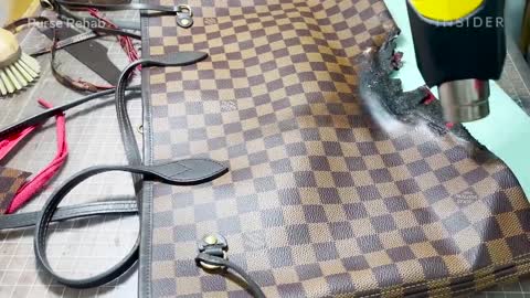 How A Burned Louis Vuitton Neverfull Bag Is Restored _ Refurbished _ Insider