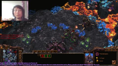 starcraft2 zerg v terran on inside and out and pitiful defeat by battlecrusiers and vikings..