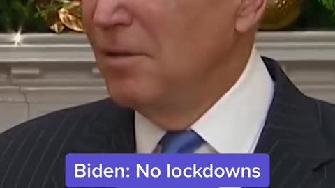 Biden: No lockdowns"for now'