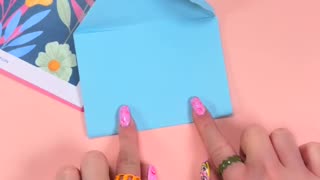 EASY PAPER ENVELOPE WITH LEAF - Origami Crafts - Paper Crafts #shorts #youtubeshorts