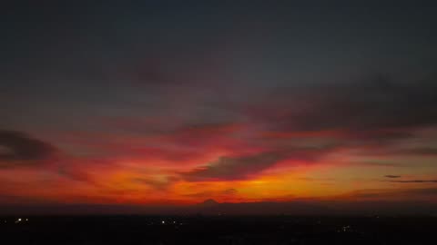 Mount Fuji Sunset from Yokohama