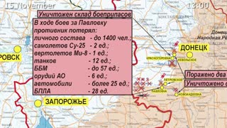 🇷🇺🇺🇦November 15, 2022,The Special Military Operation in Ukraine Briefing by Russian Defense Ministry