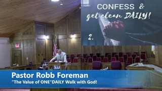 Pastor Robb Foreman // "The Value of ONE"DAILY Walk with God!