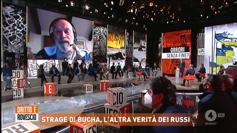 BUCHA, TONI CAPUOZZO A "DRITTO E ROVESCIO": "HANNO CHIAMATO LA STAMPA INVECE DELLA CROCE ROSSA"