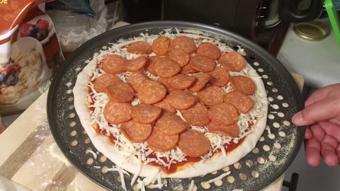 Homemade Pizza with Bobby Flay's Pizza Dough Recipe << Best Pizza >>